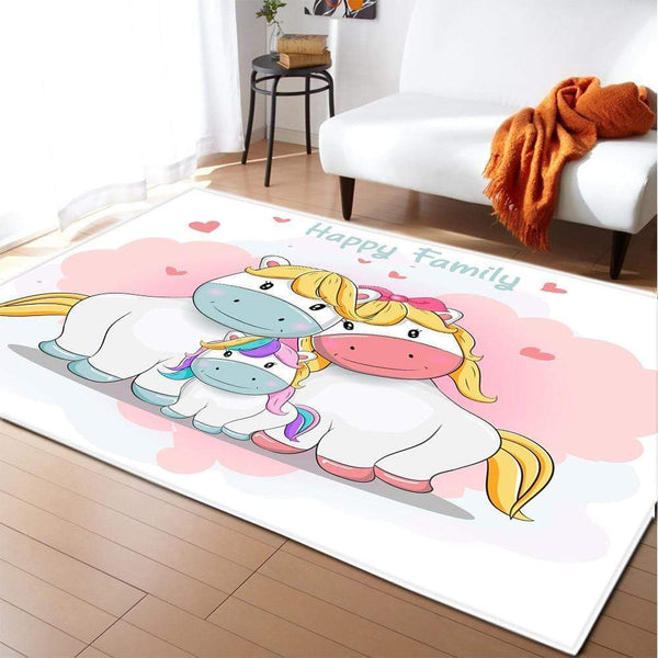 Happy Family Unicorn Rug